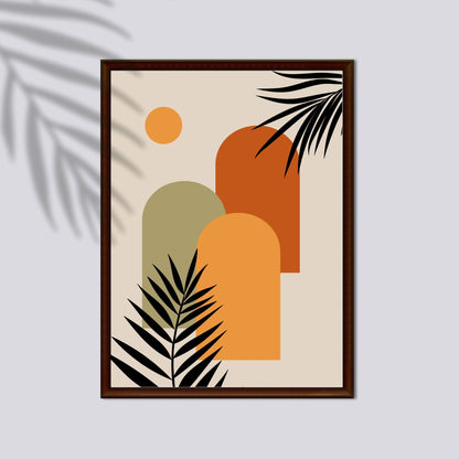 Set of 3 Printable Wall Art | Boho Abstract Palm Leaf Poster | Tropical Digital Prints | Neutral Home Decor | Bonus Free Phone Cover Design
