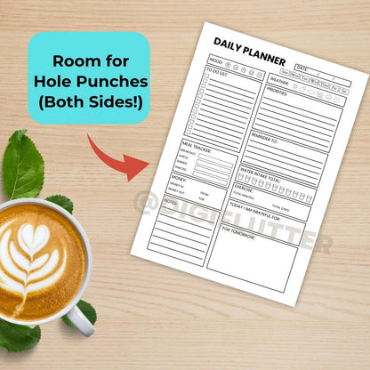 ADHD Daily Planner Printable | Hourly Schedule Organizer | Digital Download | Printable ADHD Planner | Instant Download Planner Page